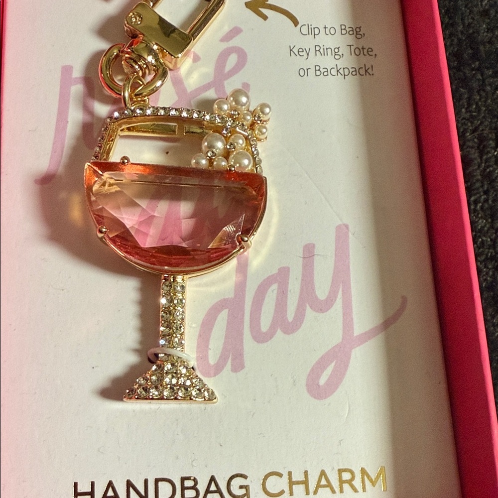 True Form Rose all day bag charm new in box